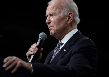 U.S. President Joe Biden delivers remarks following a tour of IBM in Poughkeepsie, New York, U.S., October 6, 2022. REUTERS/Tom Brenner