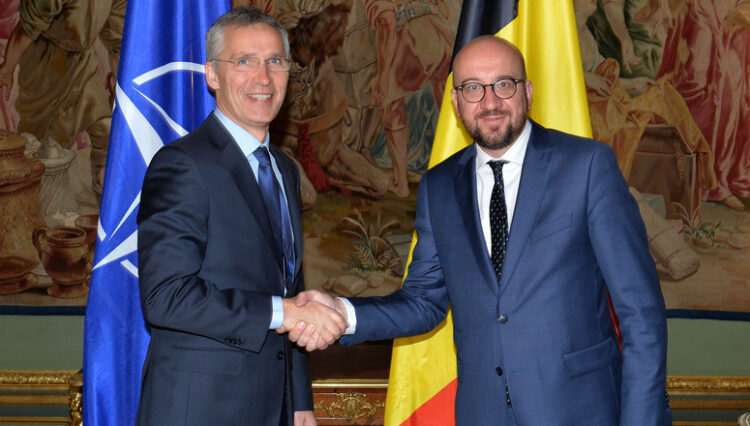 NATO Secretary General Jens Stoltenberg meets with the Prime Minister of Belgium, Charles Michel