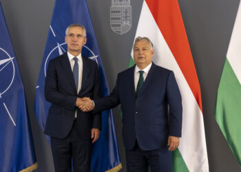 NATO Secretary General Jens Stoltenberg with Viktor Orbán, Prime Minister of Hungary