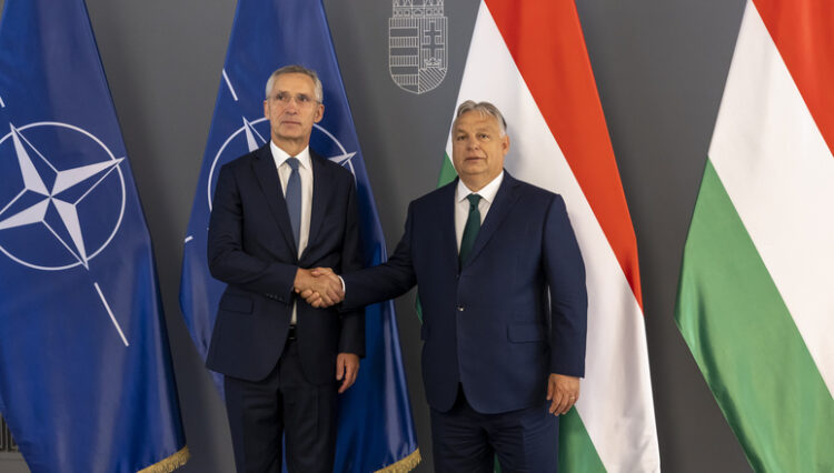 NATO Secretary General Jens Stoltenberg with Viktor Orbán, Prime Minister of Hungary