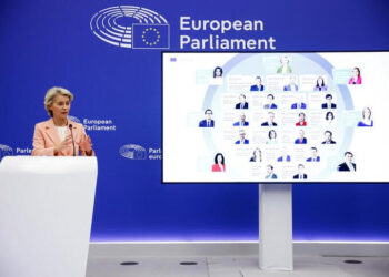 European Commission President Ursula von der Leyen holds a press conference on the suggested structure and portfolios of the college of European Commissioners in Strasbourg, France September 17, 2024. REUTERS/Johanna Geron