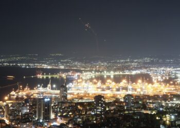 Israeli Iron Dome air defense system fires to intercept rockets that were launched from Lebanon, in northern Israel, Tuesday, Sept. 24, 2024. (AP Photo/Ohad Zwigenberg)