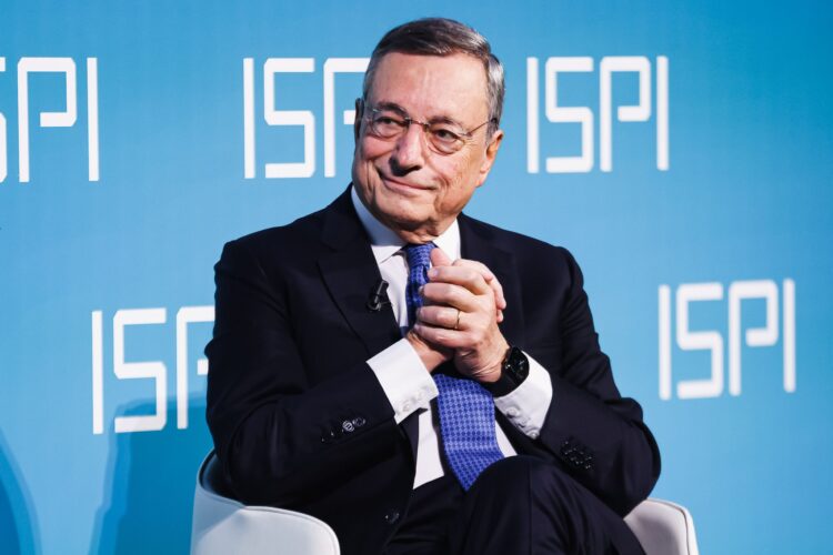 09 December 2024, Italy, Milan: Former Italian prime minister Mario Draghi attends the award ceremony of the ISPI Prize 2024. Photo: Alessandro Bremec/IPA via ZUMA Press/dpa